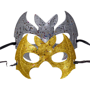 Glitter Half Masquerade Masks Halloween Bat Mask Party Favors Supplies Decoration